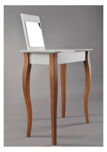 Bela toaletna mizica z ogledalom Ragaba Dressing Table, dolžina 65 cm