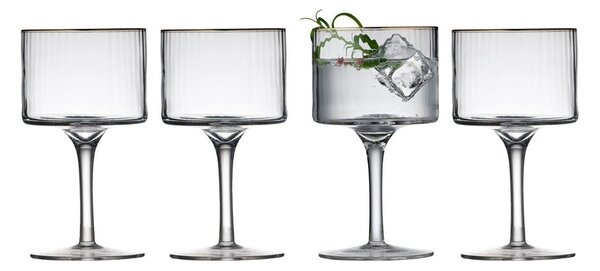 Komplet 4 kozarcev za gin in tonik Lyngby Glas Palermo, 320 ml