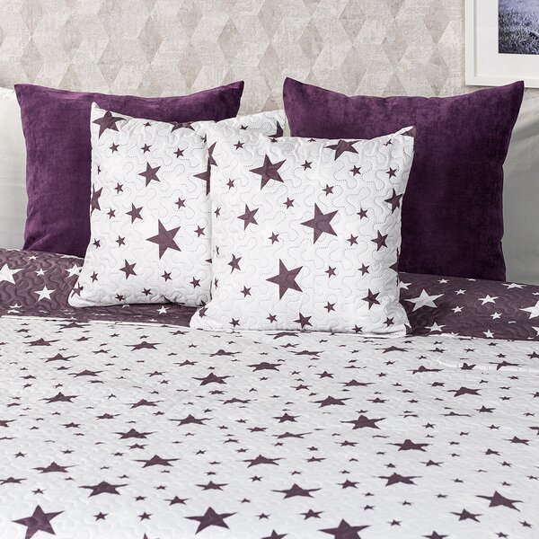 4Home Posteljno pregrinjalo Stars, 220 x 240 cm , 2 kosa 40 x 40 cm