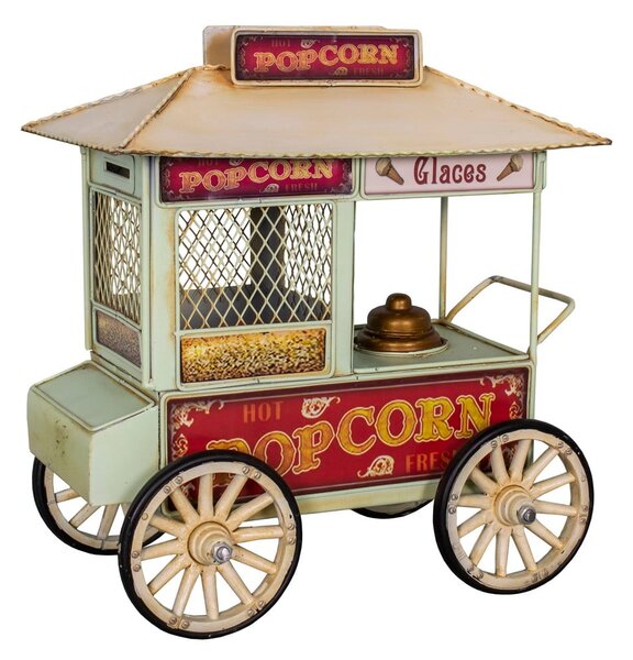 Kovinska majhna dekoracija Popcorn Cart - Antic Line