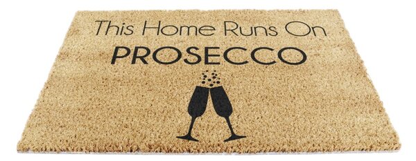 Predpražnik iz kokosovih vlaken 40x60 cm This Home Runs On Prosecco – Artsy Doormats