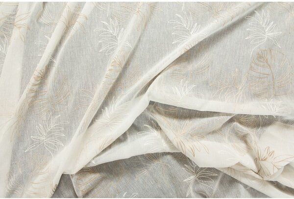 Bež prosojna zavesa 140x260 cm Cybele – Mendola Fabrics