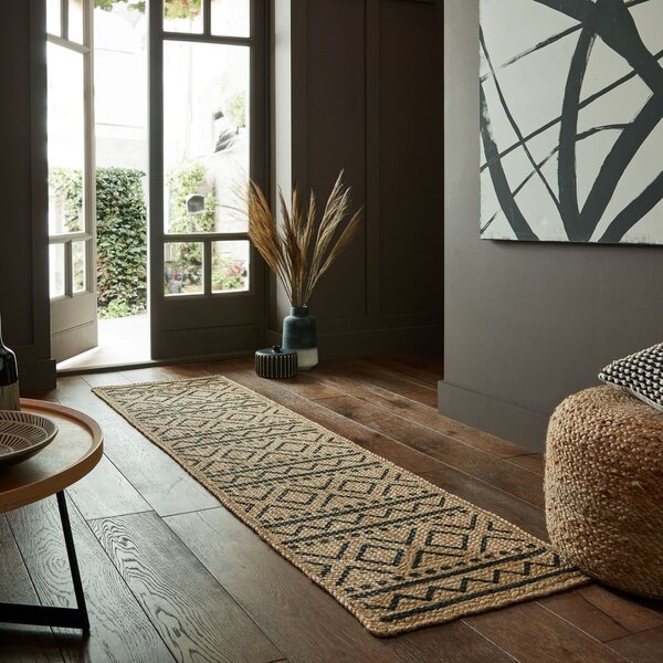 Tekač iz jute v naravni barvi 60x230 cm Luis – Flair Rugs