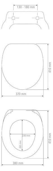 WC deska 38 x 41 cm Prima – Wenko