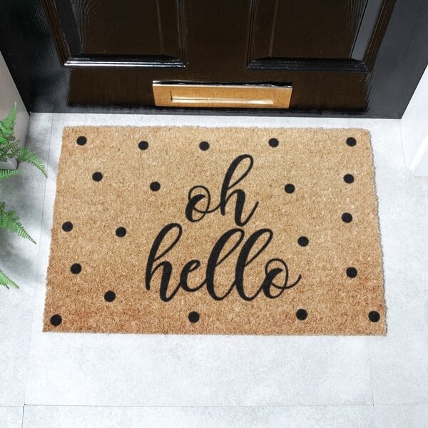 Predpražnik iz kokosovih vlaken 40x60 cm Oh Hello – Artsy Doormats