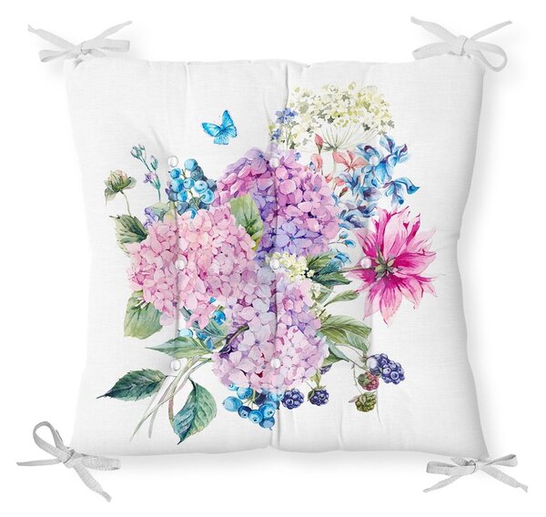 Sedežna blazina iz mešanice bombaža Minimalist Cushion Covers Bouquet, 40 x 40 cm