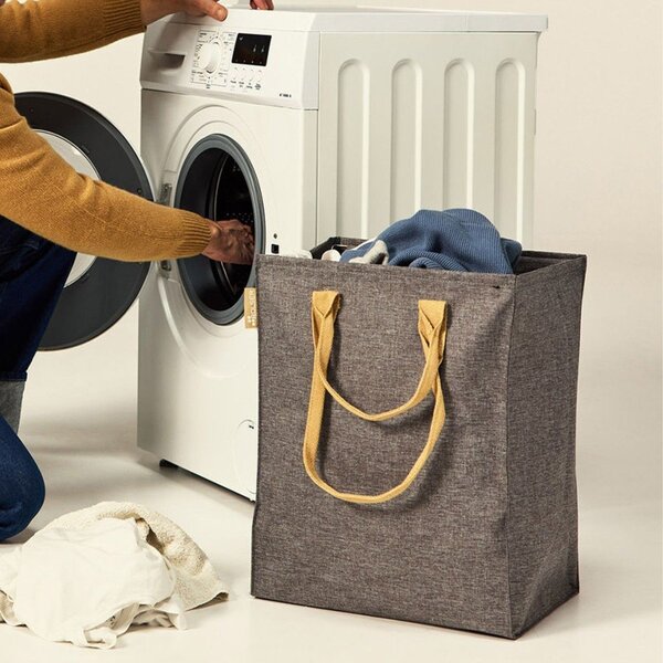 Siv tekstilni koš za perilo 53 l Laundry Hub Tweed – Rolser