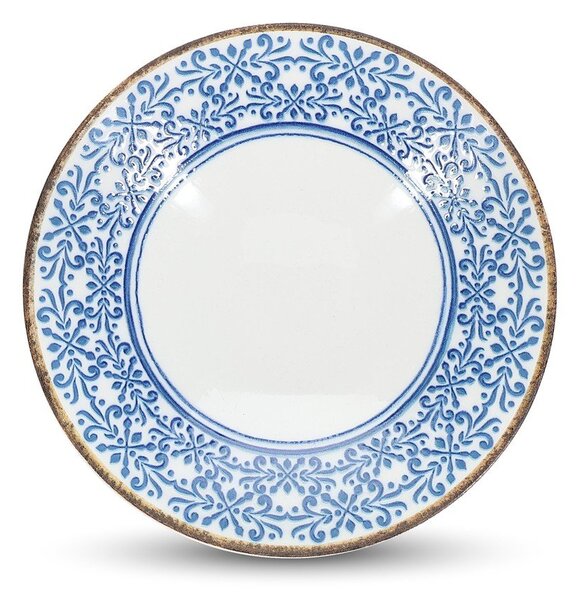 Bela/modra porcelanasta skledica za juho 1 l Azul – BonBistro