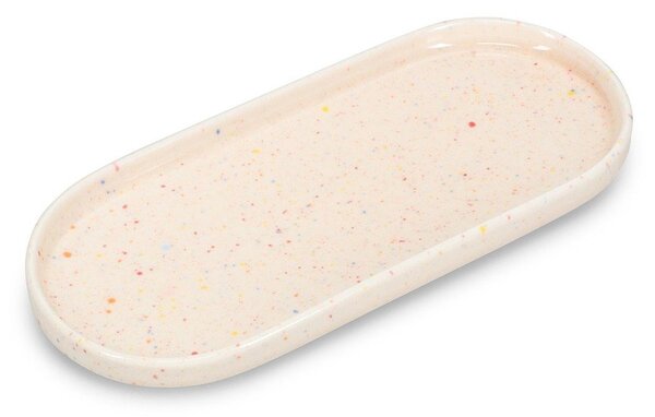 Bež servirni porcelanast krožnik Fika – ONA