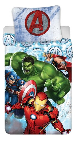 Bombažna posteljnina Avengers Heroes, 140 x 200 cm, 70 x 90 cm