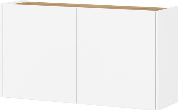 Bela stenska omarica v hrastovem dekorju 93x52x29 cm Libbiano – Germania