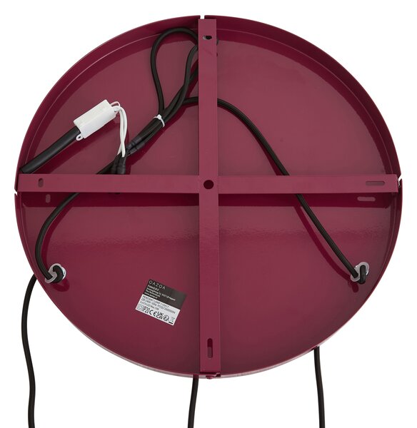 Retro Pendant Lamp Plum with Metal Shade 3-Light - Ophelia
