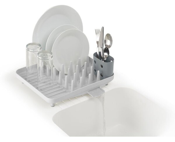 Svetlo siv plastičen odcejalnik posode 33,5x31,5 cm Duo – Joseph Joseph