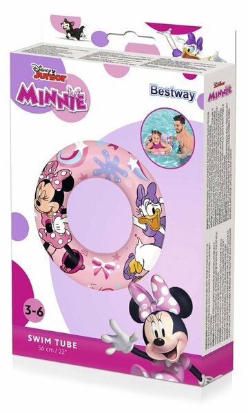 Bestway Napihljiv obroč Minnie, 56 cm, 3 - 6 let