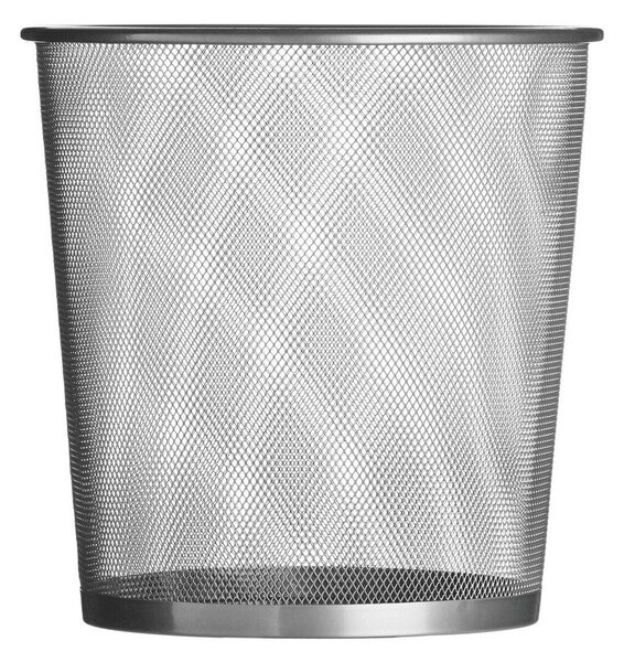 Kovinski koš za smeti za pisarno v mat srebrni barvi 12 l Den – Premier Housewares