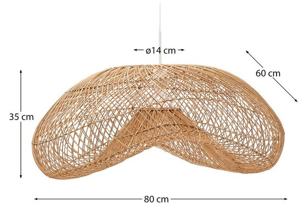 Senčilo iz ratana v naravni barvi 58x85 cm Isora – Kave Home