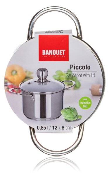 Banquet Kozarec iz nerjavečega jekla s pokrovomPiccolo , 12 cm, 0,85 l