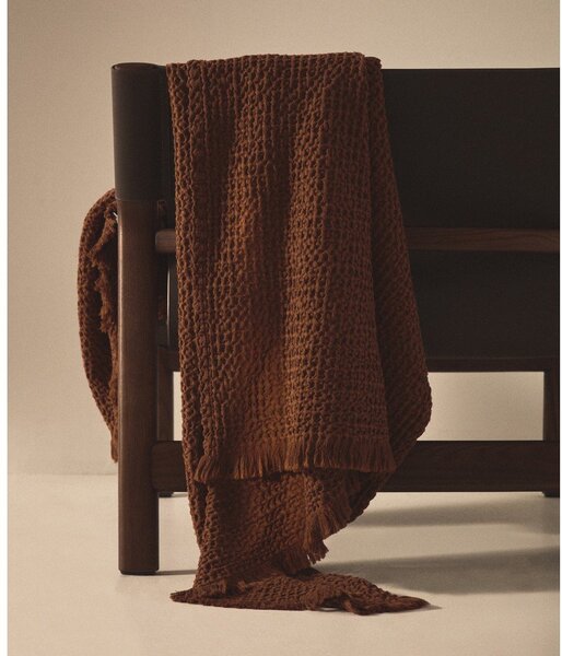 Rjava odeja 130x170 cm Nulina – Kave Home