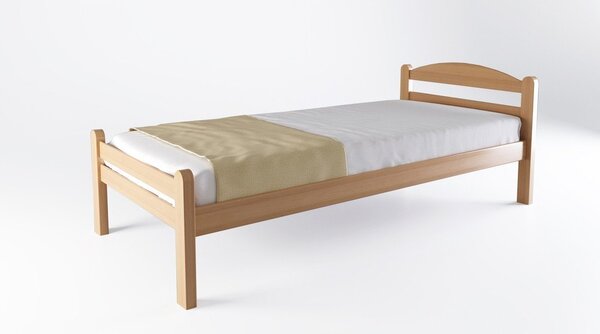 Zakonska postelja iz masivne bukve z letvenim dnom 180x200 cm v naravni barvi Bellariva – B.E.S
