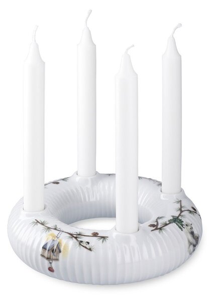 Porcelanast adventni svečnik z božičnim motivom Hammershøi Christmas – Kähler Design