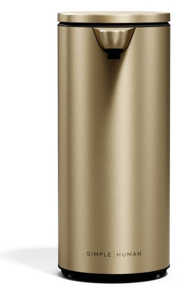 Jeklen avtomatski dozirnik za milo v mat zlati barvi 266 ml – simplehuman