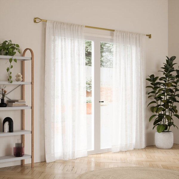 Jeklena karnisa z nastavljivo dolžino 107 - 305 cm Loop – Umbra