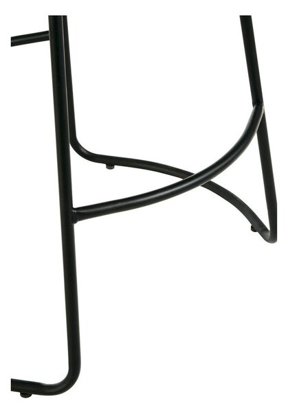 Črn/rjav oblazinjen barsko stol (višina sedeža 64 cm) Brixton – Premier Housewares