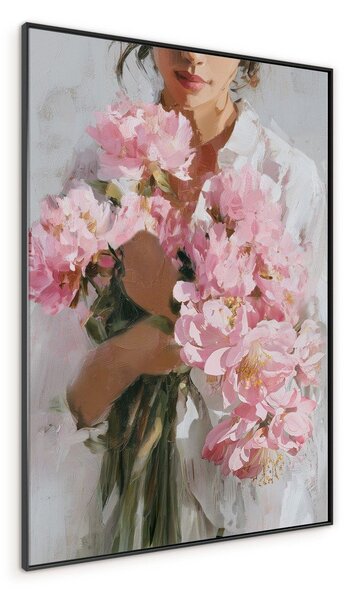 Tiskana slika z okvirjem/na platnu 70x100 cm Floral Embrace – Styler