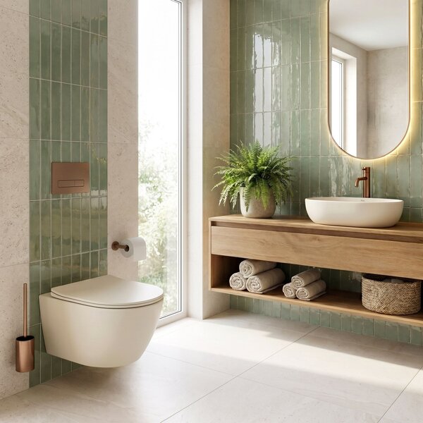 Nadpultni Umivalnik Rea Focus Creme