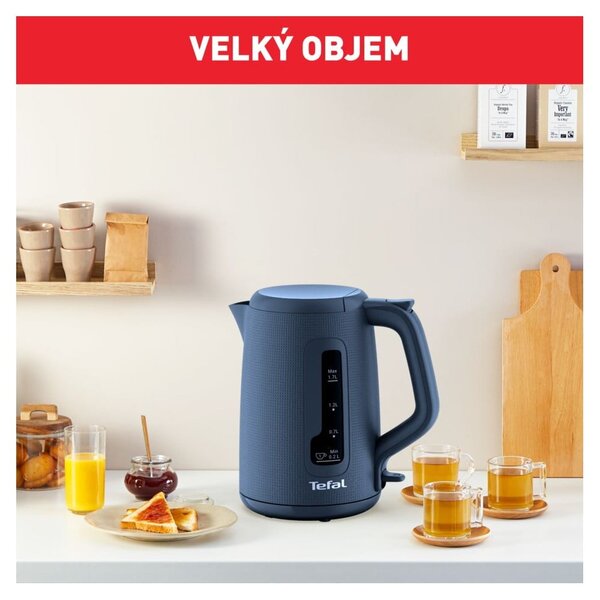 Temno moder plastičen grelnik vode 1,7 l KO2M0410 – Tefal