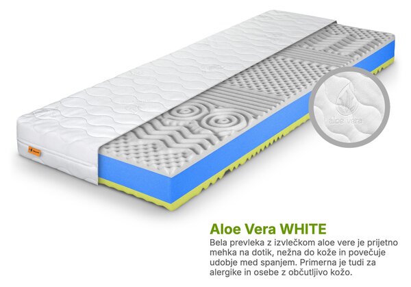 Wilsondo Penasta vzmetnica Favorit Plus 80x200 - prevleka Aloe Vera WHITE