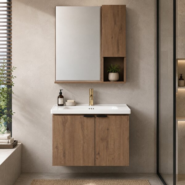 Komplet kopalniškega pohištva z umivalnikom Nova DB06-60 60cm