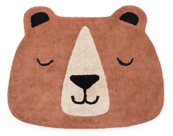 Rjava pralna/ročno tkana bombažna otroška preproga 101x120 cm Snuggle Benni – Hanse Home
