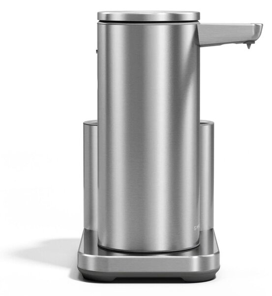 Kovinsko avtomatsko držalo za detergent v srebrni barvi – simplehuman