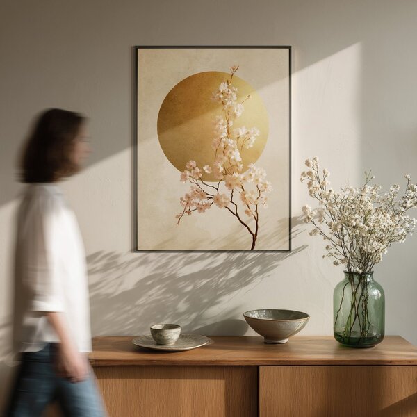 Tiskana slika z okvirjem 60x80 cm Cherry Blossoms – Styler