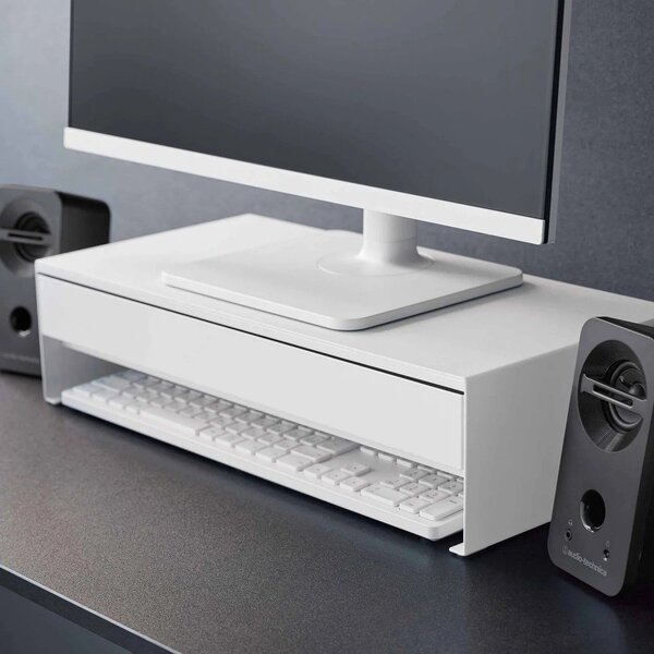 Belo kovinsko stojalo za monitor Tower – YAMAZAKI