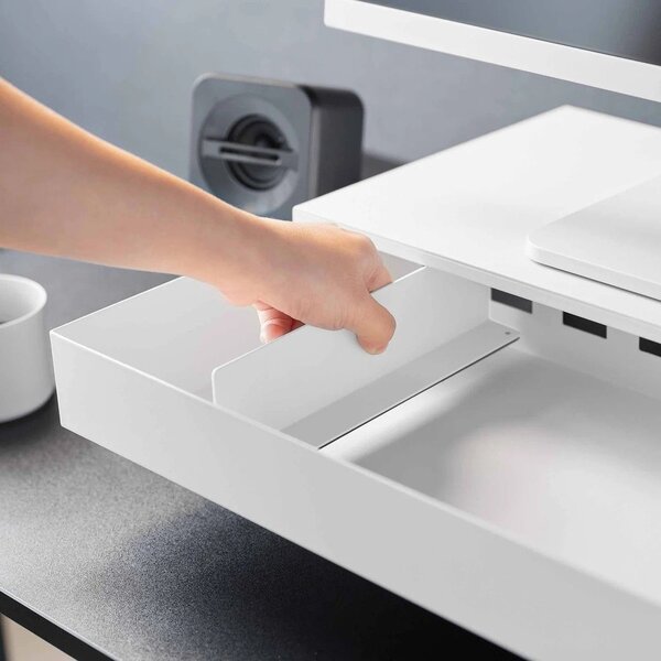 Belo kovinsko stojalo za monitor Tower – YAMAZAKI