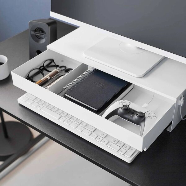 Belo kovinsko stojalo za monitor Tower – YAMAZAKI