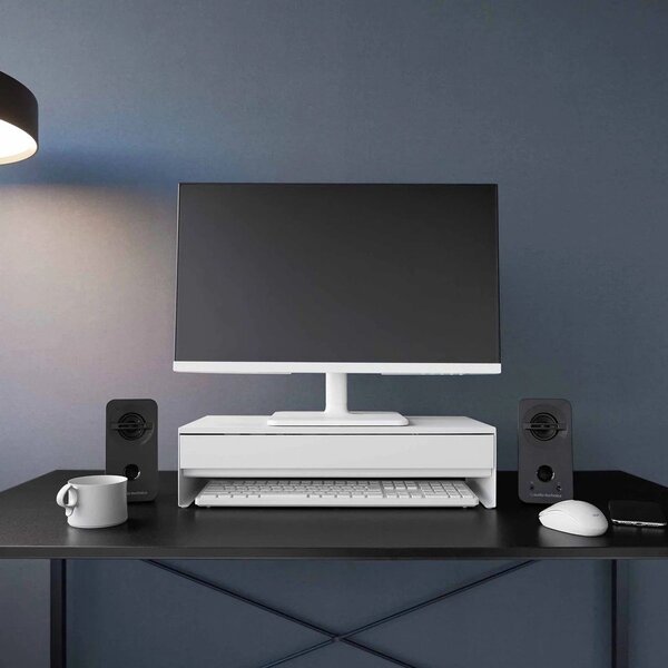 Belo kovinsko stojalo za monitor Tower – YAMAZAKI
