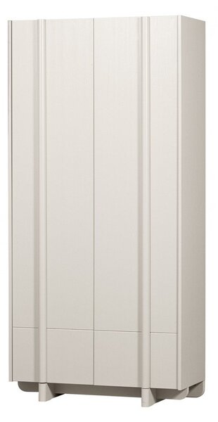 Kremno bela modularna omarica iz masivnega bora 101x210 cm Basu – WOOOD