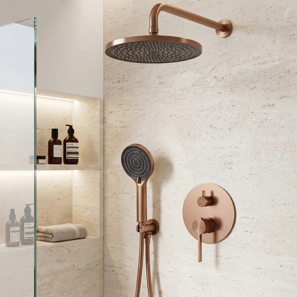 Komplet za tuširanje za vgradnjo Rea Foster Brush Copper + BOX