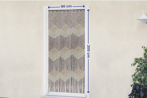 Leseno-bambusova zavesa za vrata 200x90 cm - Maximex