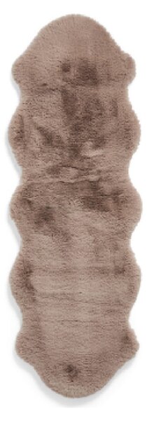 Svetlo rjav sintetičen tekač 60x180 cm Super Teddy – Think Rugs