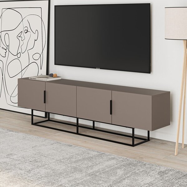 Siva/bež TV omarica 200x55 cm Titan – Marckeric