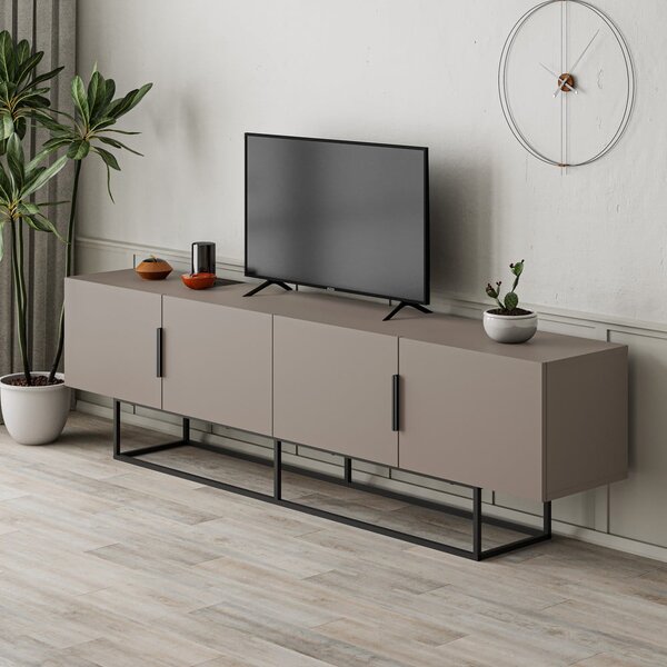 Siva/bež TV omarica 200x55 cm Titan – Marckeric