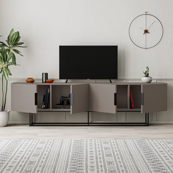 Siva/bež TV omarica 200x55 cm Titan – Marckeric