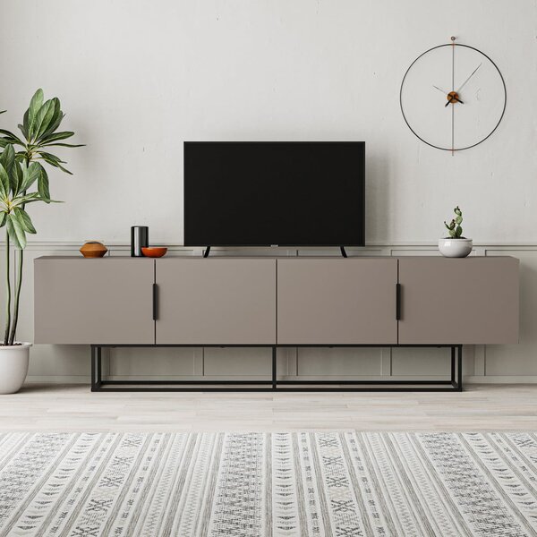 Siva/bež TV omarica 200x55 cm Titan – Marckeric