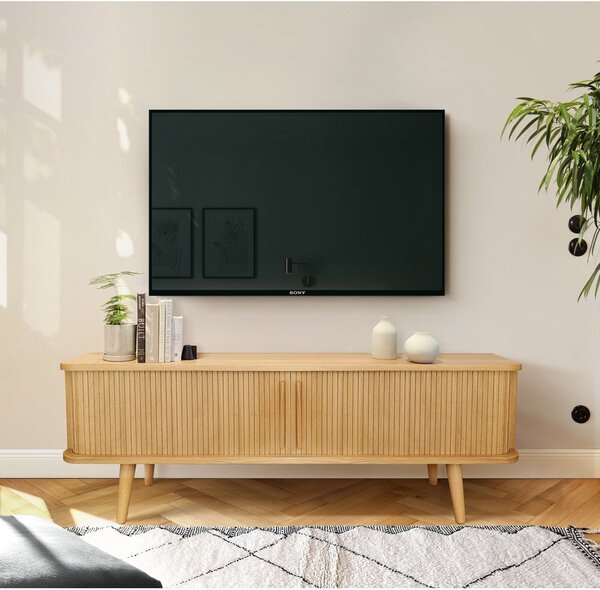 TV omarica v hrastovem dekorju 138x50 cm Rove – Woodman