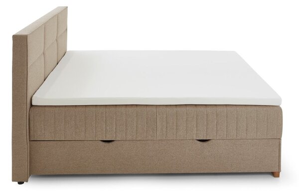 Bež boxspring postelja s prostorom za shranjevanje 160x200 cm Tambo – Meise Möbel