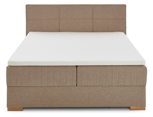 Bež boxspring postelja s prostorom za shranjevanje 160x200 cm Tambo – Meise Möbel